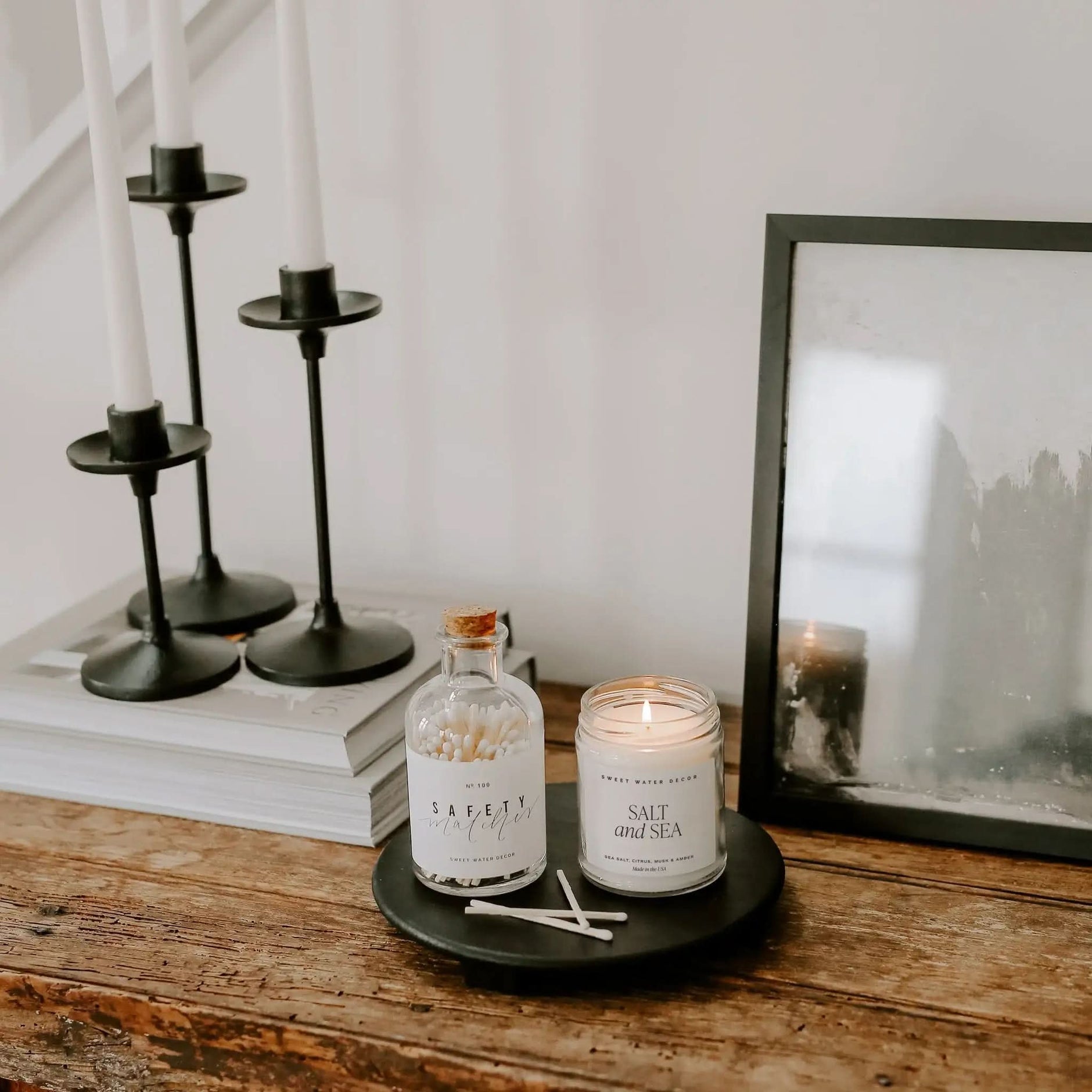 Black Pedestal Stand - SwagglyLife Home & Fashion